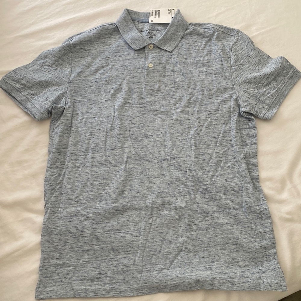 NWT H&M grey polo // size medium